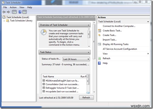 【Windows Vista】CCleanerをタスクスケジューラで自動実行し、PCを定期的にクリーニングする方法