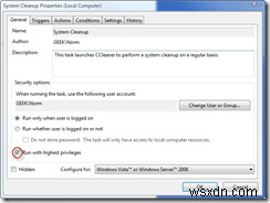 【Windows Vista】CCleanerをタスクスケジューラで自動実行し、PCを定期的にクリーニングする方法