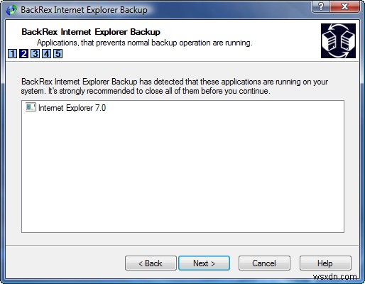 BackRex IE BackupでInternet Explorerの設定をバックアップ・復元する方法