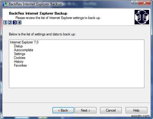 BackRex IE BackupでInternet Explorerの設定をバックアップ・復元する方法
