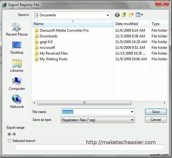 Windows7でレジストリをバックアップ・復元する方法
