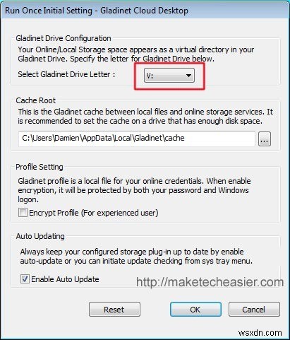 Gladinetを使ってデスクトップからWindows Live SkyDrive(25GB)にアクセスする方法