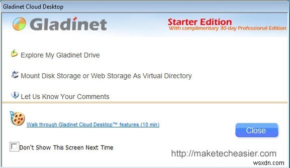 Gladinetを使ってデスクトップからWindows Live SkyDrive(25GB)にアクセスする方法