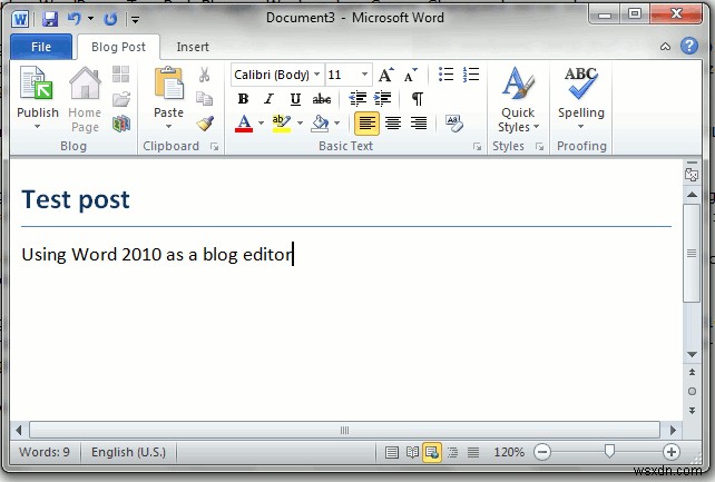 Word 2010をオフラインブログエディターとして活用する方法