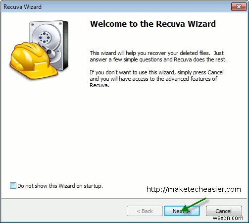 Windows 7でRecuva Portableを使って削除されたファイルを復元する方法
