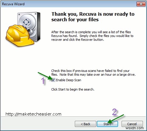 Windows 7でRecuva Portableを使って削除されたファイルを復元する方法