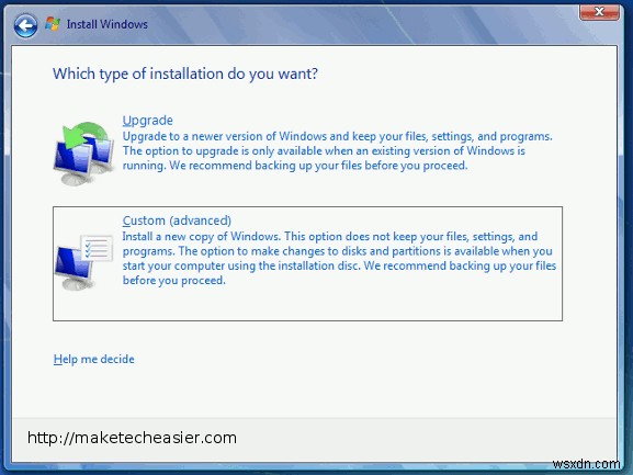ハードディスクをフォーマットせずにWindows 7を再インストールする方法