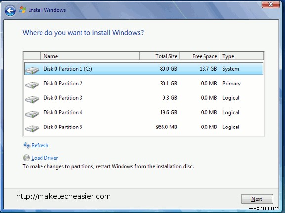 ハードディスクをフォーマットせずにWindows 7を再インストールする方法