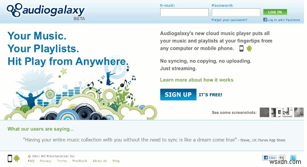 AudioGalaxy――PCの音楽をAndroid・iOSへ無料でストリーミングする最も簡単な方法