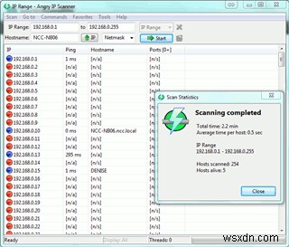 Angry IP Scannerの使い方｜ポートとIPアドレスをスキャンしてネットワークを調査する方法