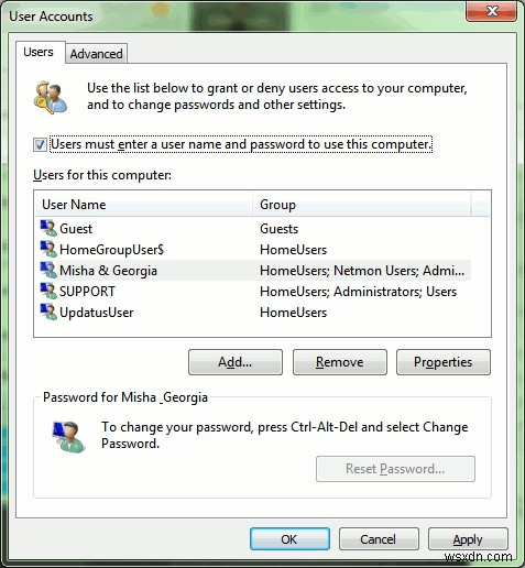 【Windows 7】ウェルカム画面をスキップして、起動時に自動ログインする設定方法