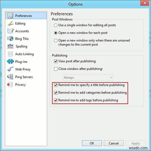 Windows Live Writerを使い始める前に必ず行いたい8つの重要設定