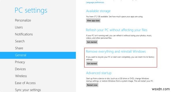Windows 8の「更新」と「リセット」機能でPCを修復する方法