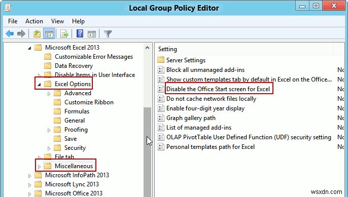 Microsoft Office 2013のスタート画面を無効化する4つの方法