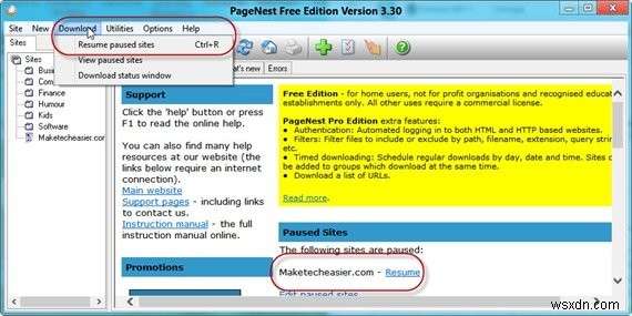 PageNestでWebサイトを丸ごとオフライン保存する方法【Windows】