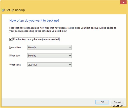 Windows 8でWindowsバックアップを設定し、ファイルとフォルダを安全に保存する方法