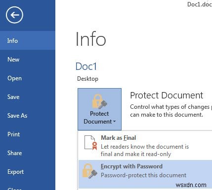 Microsoft Word 2013で文書を保護する3つの方法
