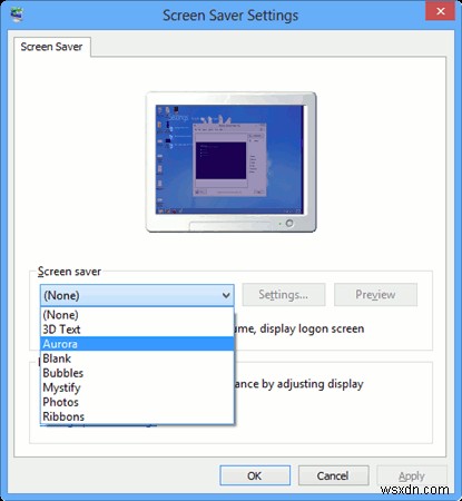 Windows 8にAuroraスクリーンセーバーを追加・復活させる方法