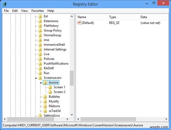 Windows 8にAuroraスクリーンセーバーを追加・復活させる方法