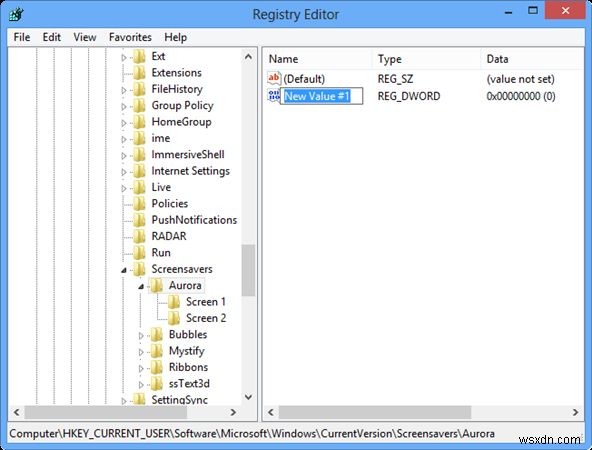 Windows 8にAuroraスクリーンセーバーを追加・復活させる方法