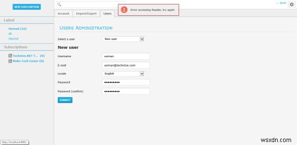 Sismics Readerで自前のRSSフィードサーバーを構築する方法