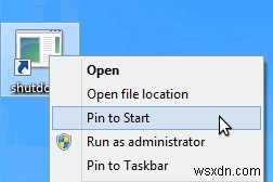 Windows 8のスタート画面にシャットダウンタイルを追加する方法