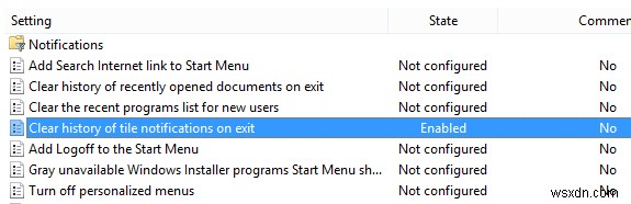 Windows 8でログオフ時にアプリ通知を自動的にクリアする方法