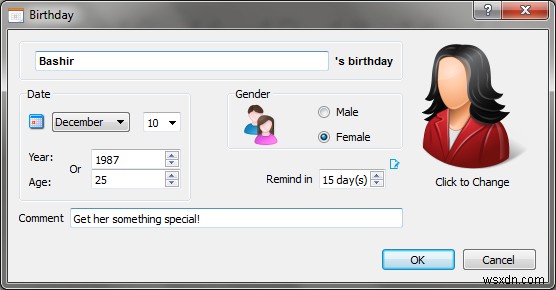 Holiline Reminderの使い方:Windowsで誕生日や記念日など大切なイベントのリマインダーを無料で設定