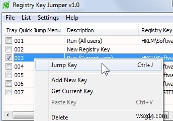 Registry Key Jumperでレジストリキーに一発ジャンプ!手動ナビゲーション不要の便利ツール