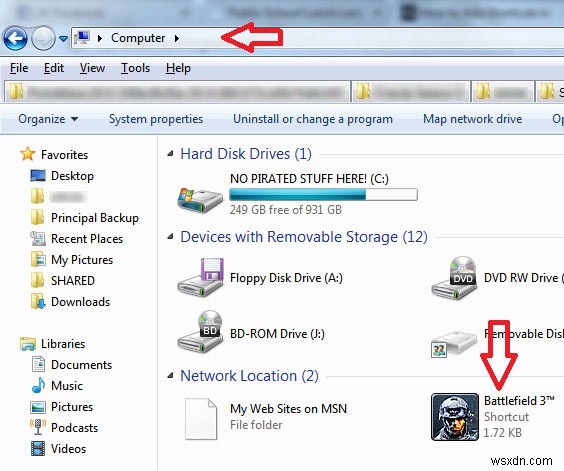 Windowsの「PC」画面にショートカットを追加する裏ワザ