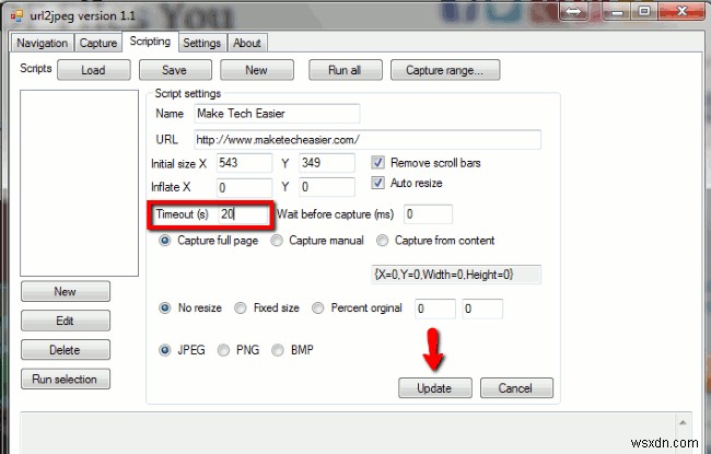 URL2JPEGの使い方!Webページ全体を1枚の画像でキャプチャする方法