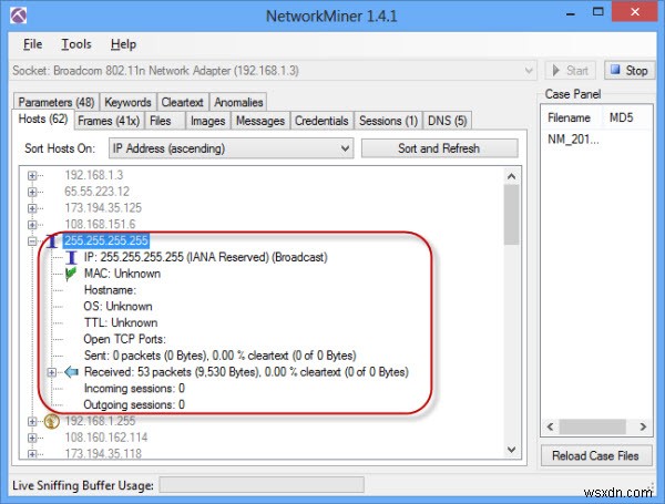 NetworkMinerを使ったネットワークトラフィックのキャプチャと分析方法