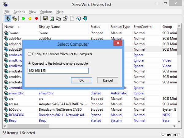 Windowsのドライバーとサービスを簡単に管理できる無料ツール「ServiWin」の使い方
