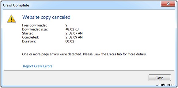 WebCopyでWebサイトをオフライン閲覧用に保存する方法