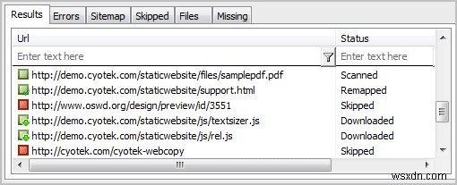 WebCopyでWebサイトをオフライン閲覧用に保存する方法