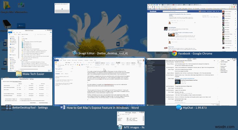 WindowsでMacの「Exposé」機能を再現する方法――BetterDesktopTool活用ガイド
