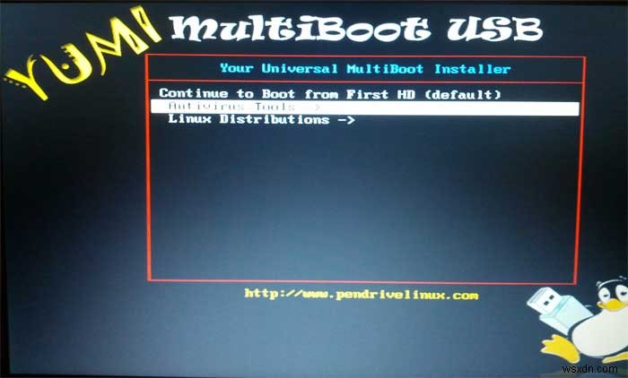 YUMIを使ってマルチブートLinux USBメモリを作成する方法
