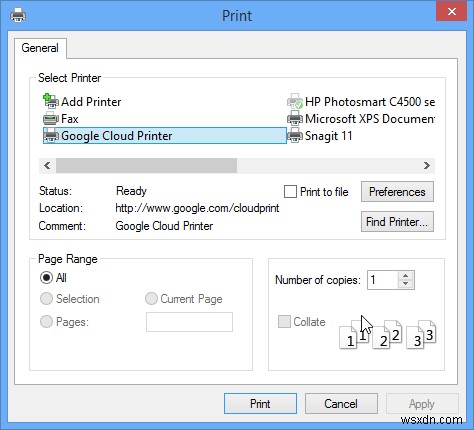 Google Cloud Printを使ってWindowsから出先でも自宅のプリンターに印刷する方法