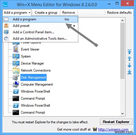 Windows 8のWin+Xメニューを簡単に編集して作業効率をアップする方法