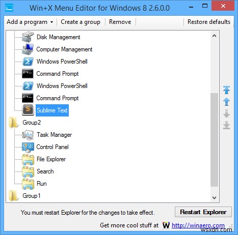 Windows 8のWin+Xメニューを簡単に編集して作業効率をアップする方法
