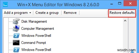 Windows 8のWin+Xメニューを簡単に編集して作業効率をアップする方法