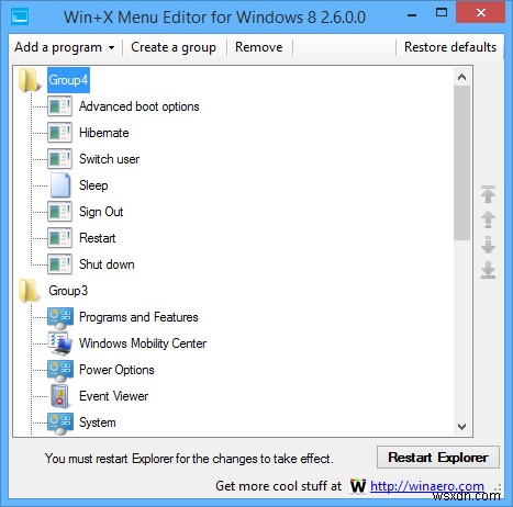 Windows 8のWin+Xメニューを簡単に編集して作業効率をアップする方法
