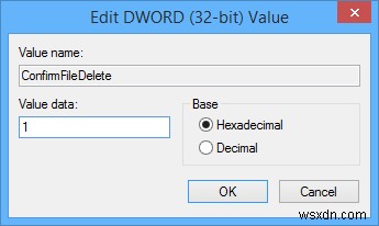 Windows 8でファイル削除時の確認ダイアログを表示させる方法