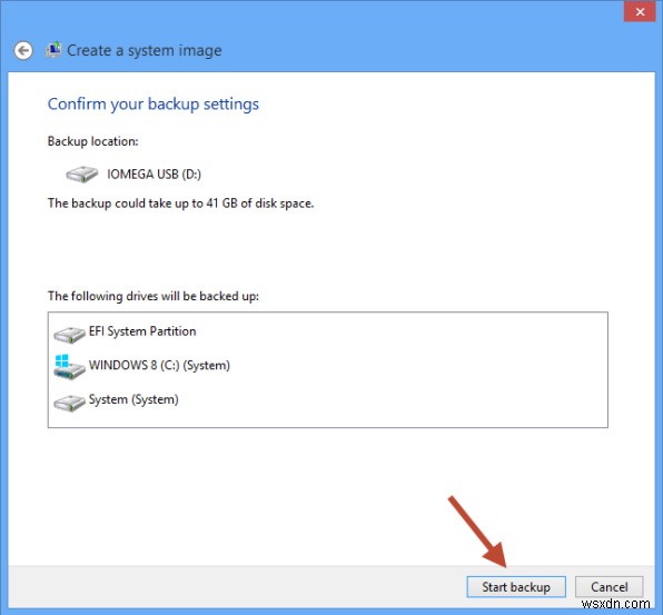 Windows 8/8.1でシステムイメージを作成・バックアップする方法