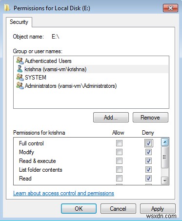 WindowsでNTFSパーティションへのアクセスを特定ユーザーごとにブロックする方法