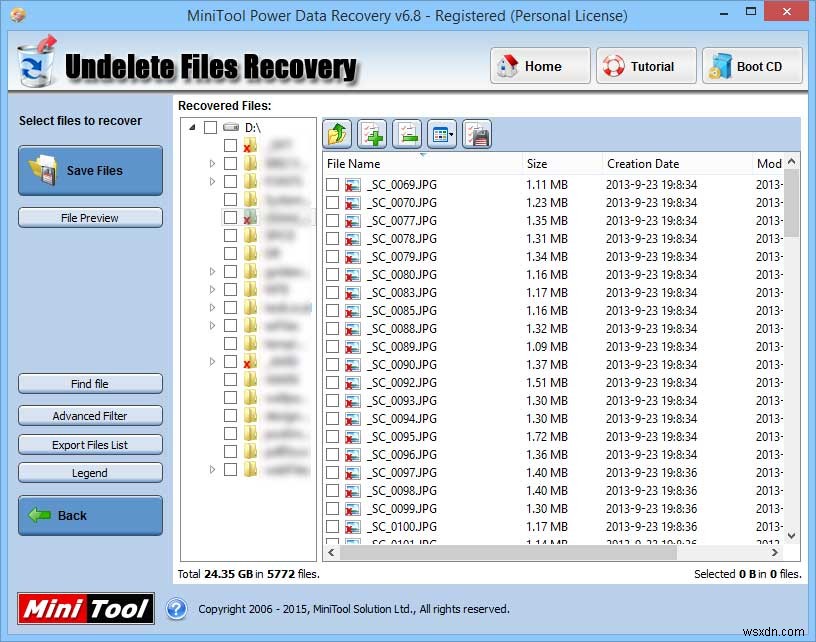 MiniTool Power Data Recoveryで削除したファイルを復元する方法【レビュー】
