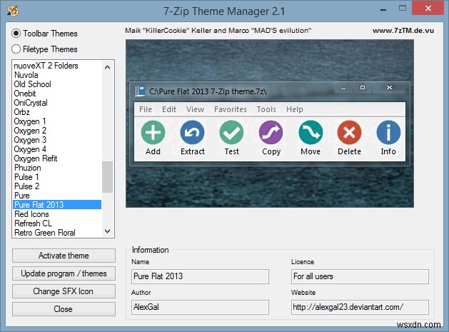 WinRARと7-Zipのテーマを簡単に変更して、見た目を丸ごとリフレッシュする方法