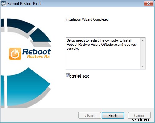 Reboot Restore Rxの使い方 – 再起動するだけでWindowsを自動的に初期状態へ復元できる無料ソフト