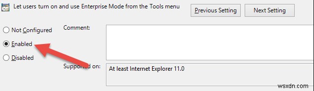 Internet Explorer 11でエンタープライズモードを有効にする方法