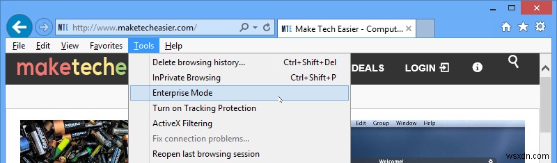 Internet Explorer 11でエンタープライズモードを有効にする方法